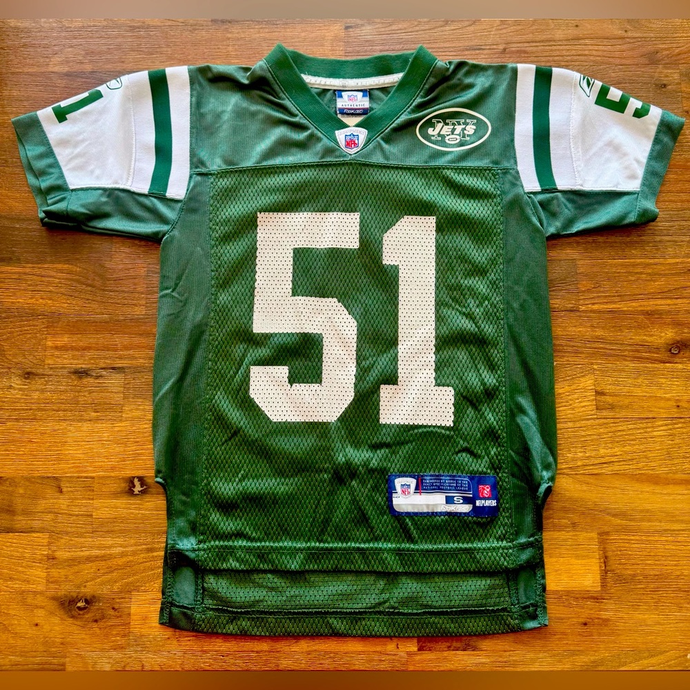 New York Jets Jonathan Vilma jersey youth size S